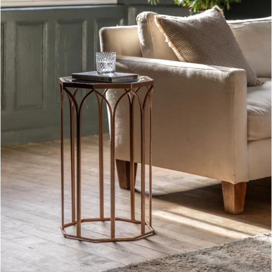 arany fem uveg teteju kerek art deco polgari luxus lerakoasztal konzolasztal kisasztal nappali kanape melle lampatarto konzol design 3.jpg